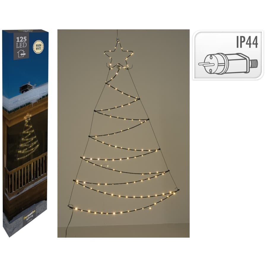 Коледна елха със звезда 2D 125 LED 110см