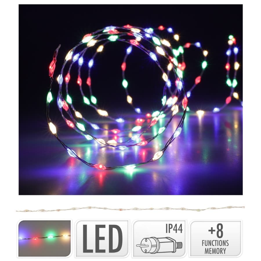 Коледни лампички Silverwire 567 Micro LED многоцветни