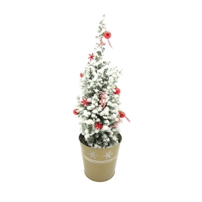 Коледно дръвче Picea glauca Conica LED SN Снежинки 65см