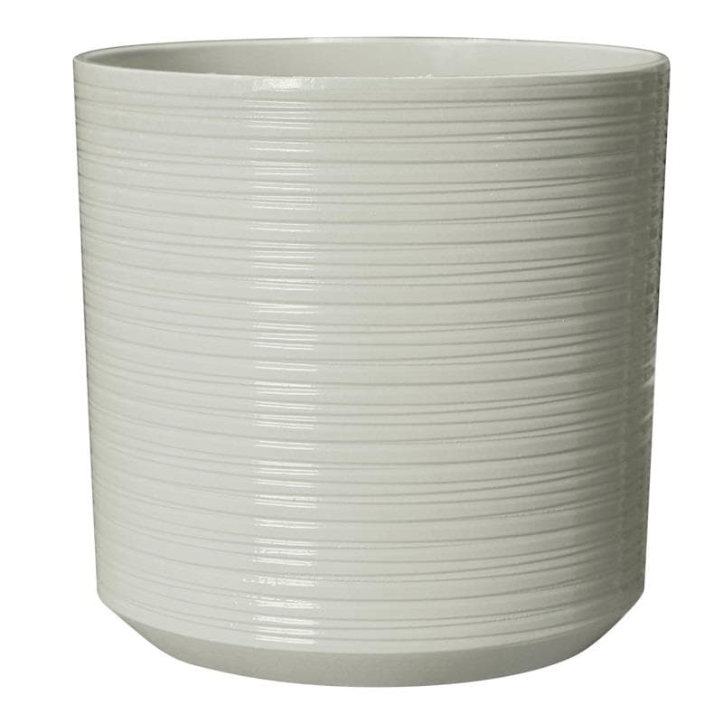 Саксия 35x35x35см перлено бяло