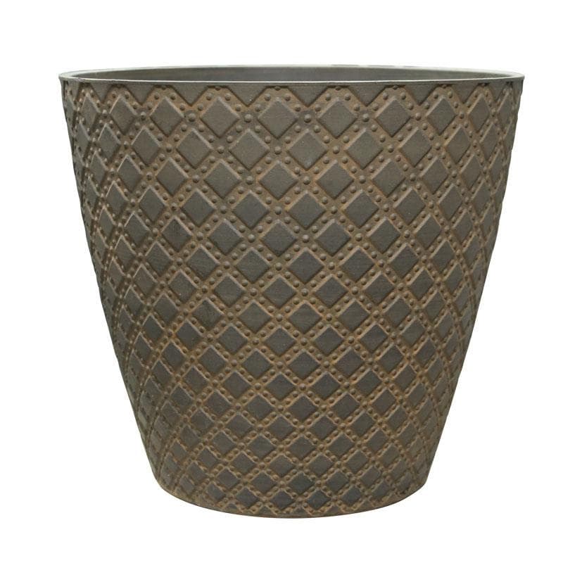 Саксия 35x35x32,5см орехово кафяво