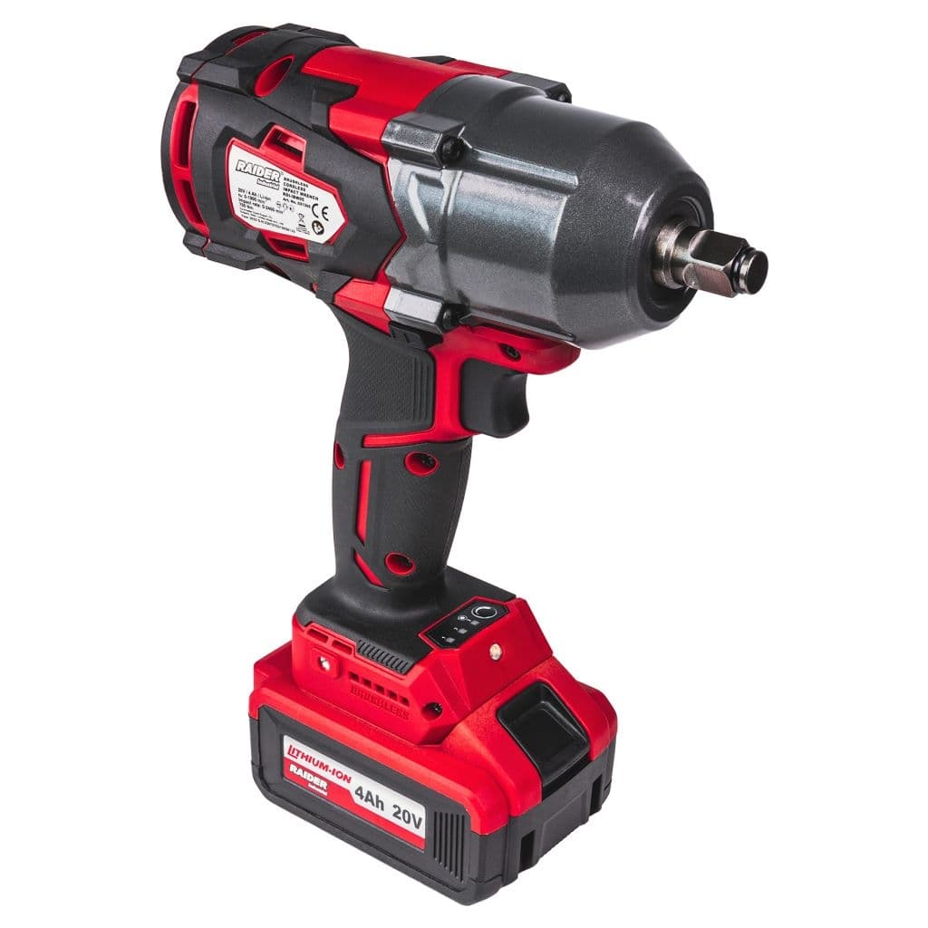 Акумулаторен ударен гайковерт Raider RDI-IBW05 20V 700Nm с батерия и зарядно 