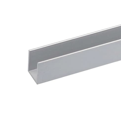 Алуминиев U-профил 200x2x1,5 см сребро