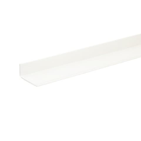 PVC ъглов профил 260x2,5x2,5 см бял