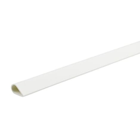 PVC завършващ профил 200x0,4 см бял