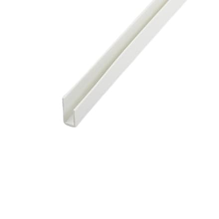 PVC завършващ профил 100x0,6x1,5x0,7 см бял