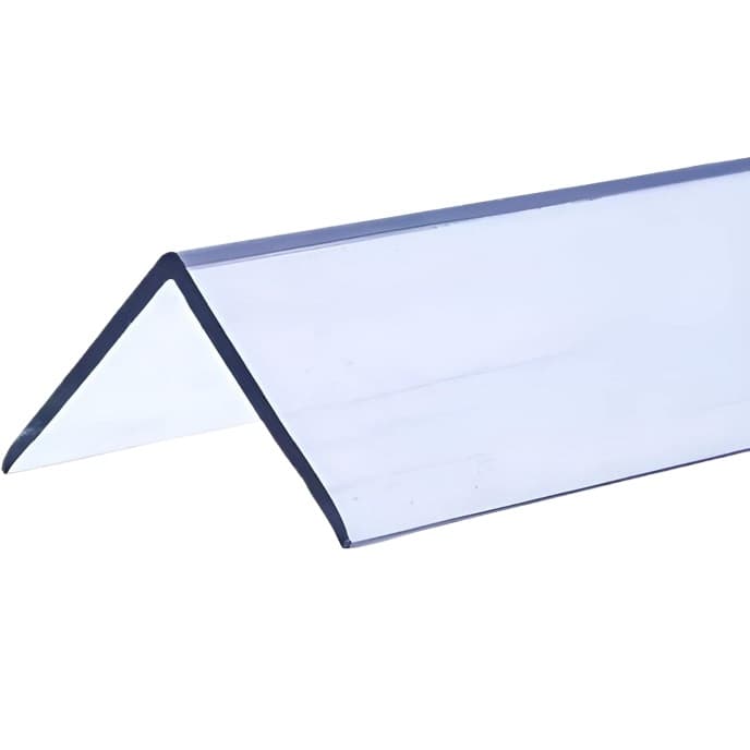 PVC ъглов профил 100x2x2 см прозрачен