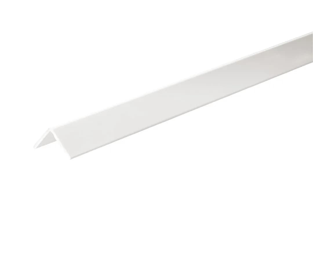 PVC ъглов профил 200x4x4 см бял