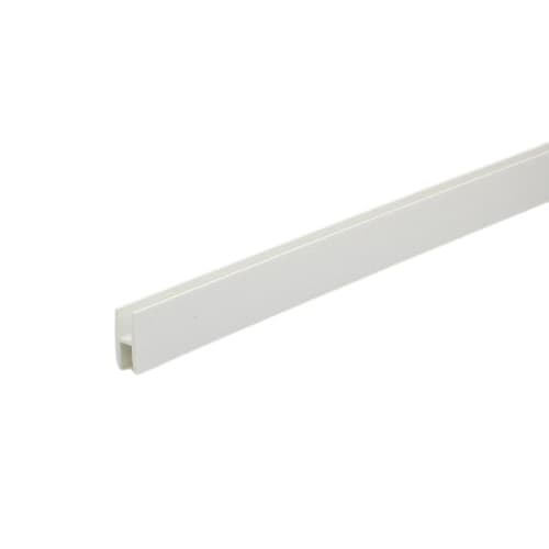 PVC H-профил 100x1,5x0,6 см бял