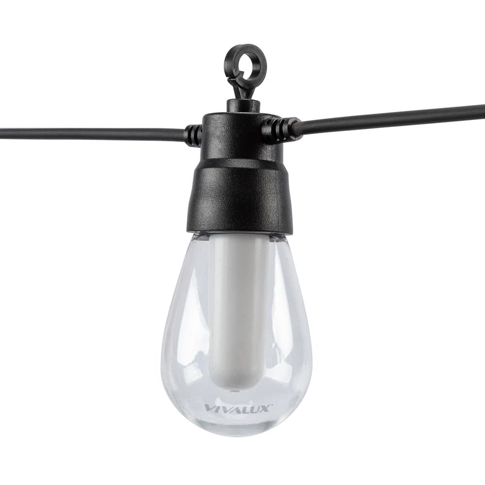 Соларна LED верига с 10 лампи и дистанционно Vivalux Fiesta Solar RGB+W IP44