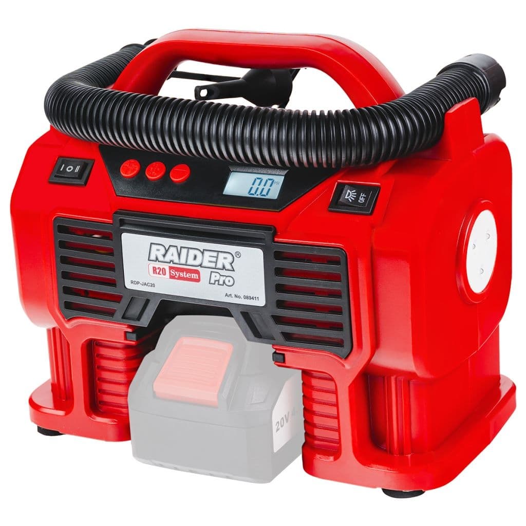 Акумулаторен мини компресор за въздух Raider R20 RDP-JAC20 Solo 12/20 V