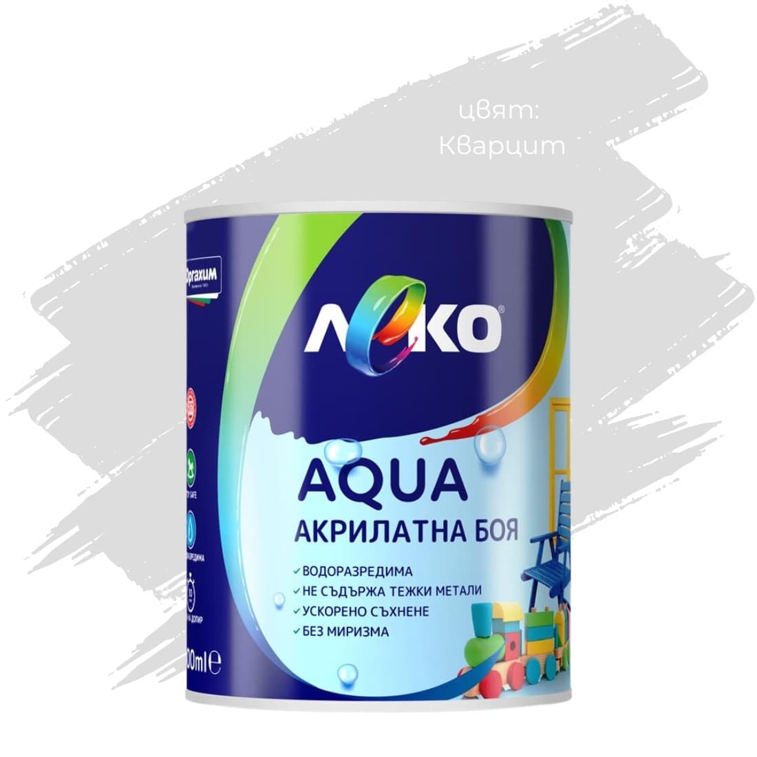 Акрилатна боя Леко Aqua сатен Кварцит 600мл