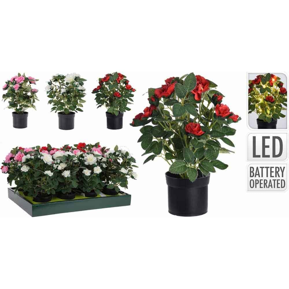 Изкуствено цвете,светещо 20 micro led 25x18см