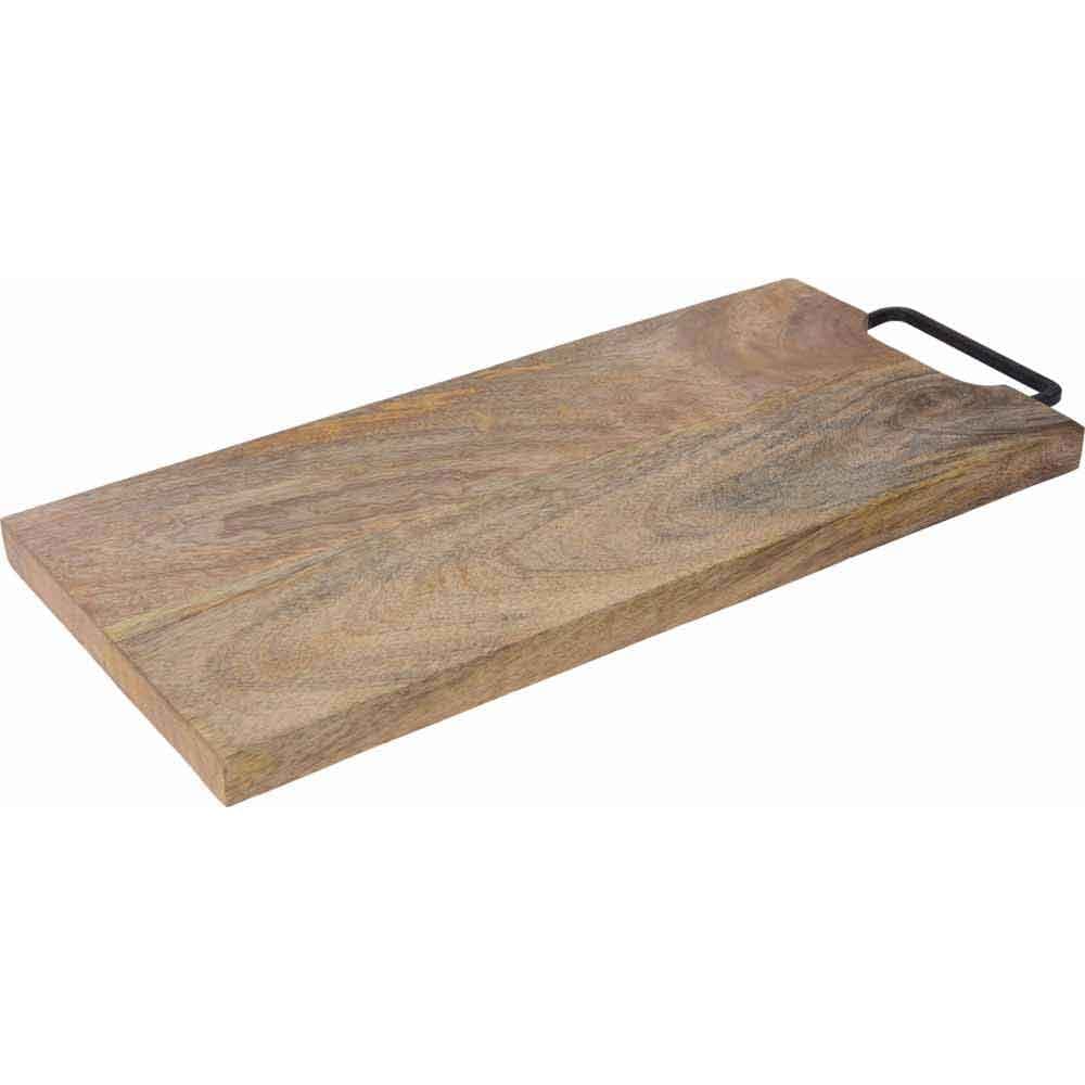 Дъска за рязане с метална дръжка Wood 41x18,6x21см