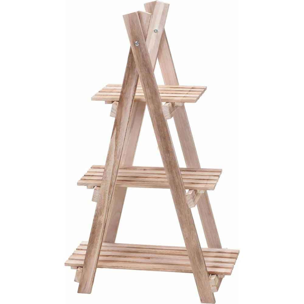 Цветарник на 3 нива Wood 24x50x84см
