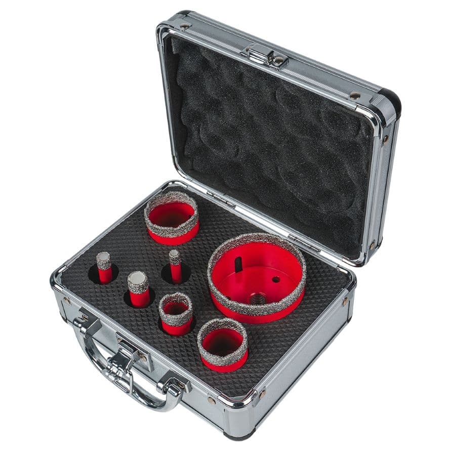 Комплект боркорони Raider Diamond Dry M14 AL Case Set ø8-68 мм