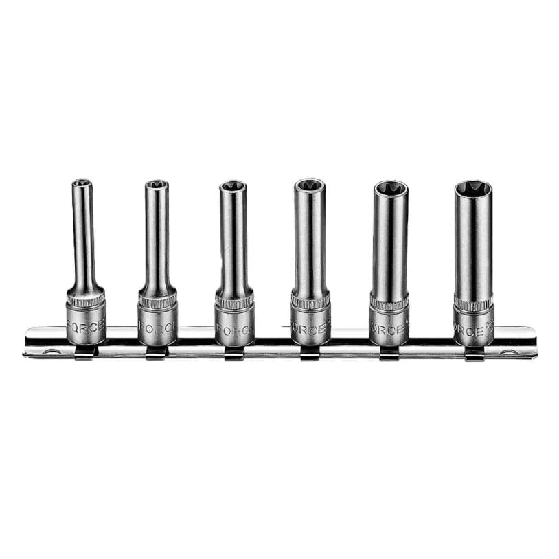 Комплект удължени вложки 1/4" Е / E4 - E10 /  6 броя