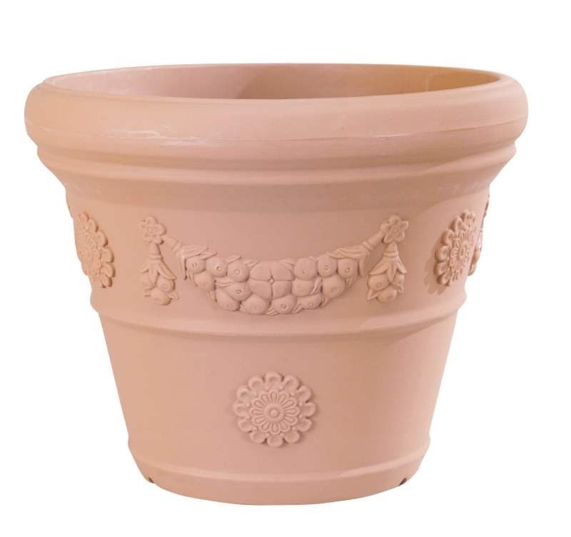 Кашпа Vaso Tondo Festonato 86х86х70см керемида