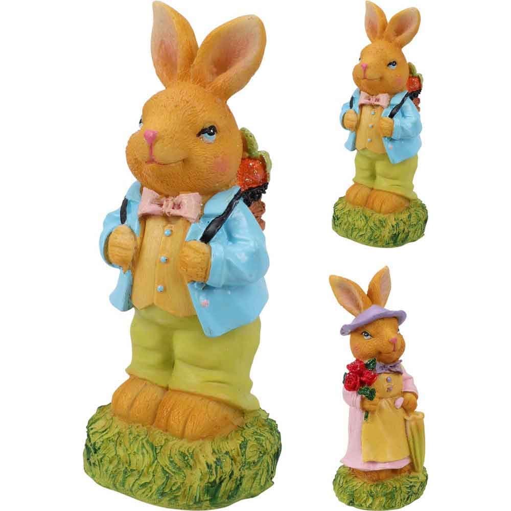 Градинска фигура зайче Deco 6x5x14,5см