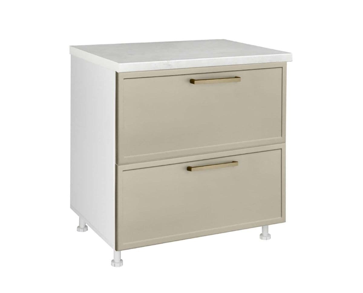 Долен шкаф с 2 чекмеджета Matis D 80 2F PL-BOX Alba маслина