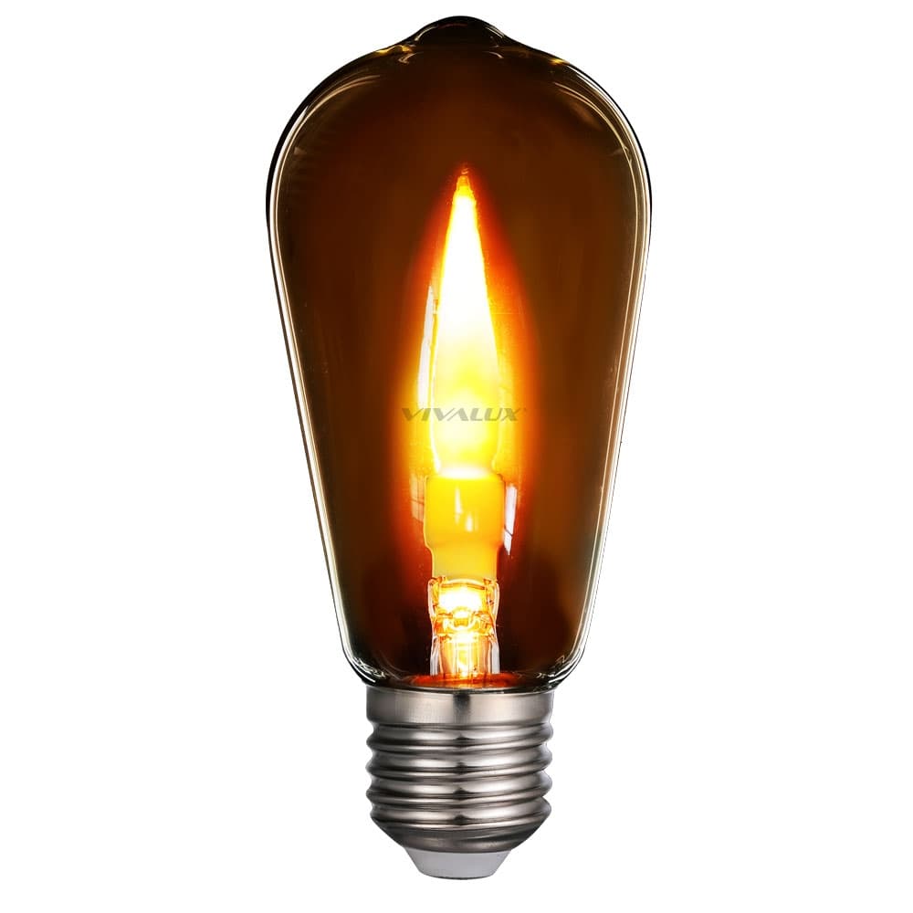 LED крушка Vivalux филамент Glow LED STG57 E27 0,6W 1800K