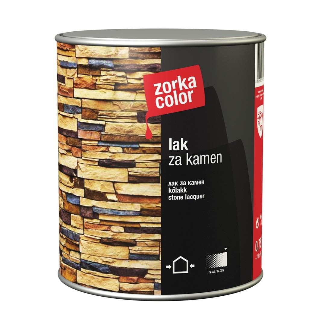 Лак за камъни Zorka Color безцветен 0,75л