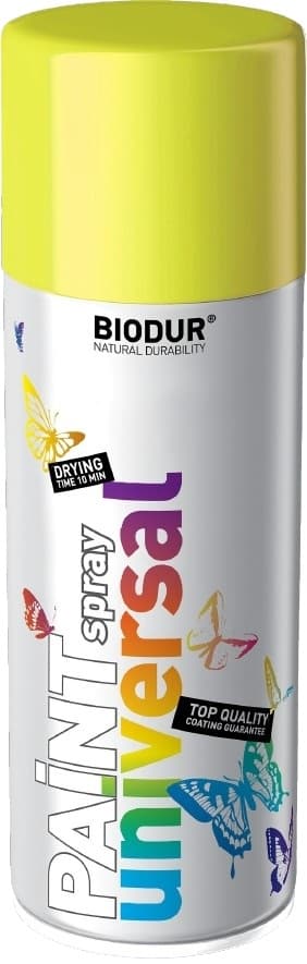 Цветен спрей Helios Biodur Universal RAL 1016 сярно жълт 400мл