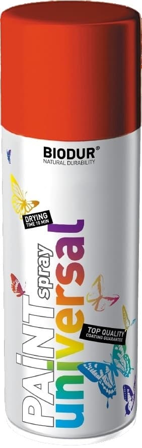 Цветен спрей Helios Biodur Universal RAL 3000 огнено червен 400мл