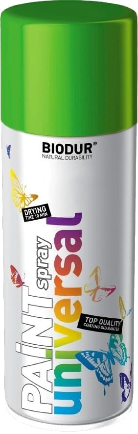 Цветен спрей Helios Biodur Universal RAL 6002 листно зелено 400мл