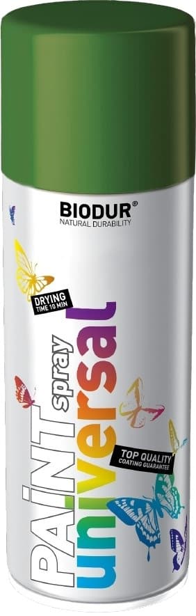 Цветен спрей Helios Biodur Universal RAL 6010 тревисто зелено 400мл