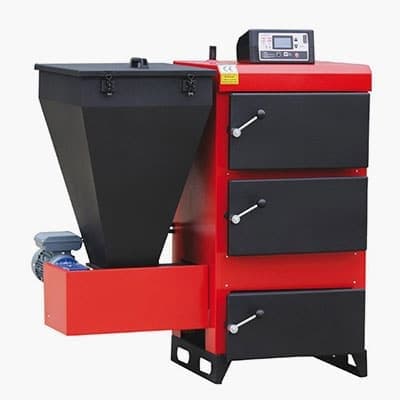 Комбиниран стоманен пелетен котел с бункер HydroTerm EK3G/S 30-35 KW