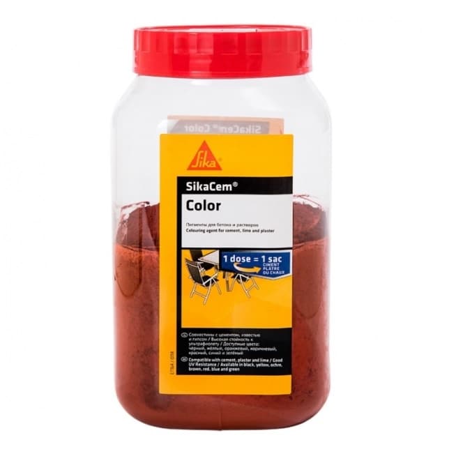 Оксидна боя Sika Cеm Color червена 400г