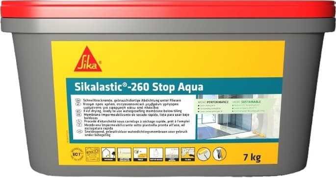 Бързосъхнеща еластична хидроизолация Sikalastic-260 Stop Aqua 7кг