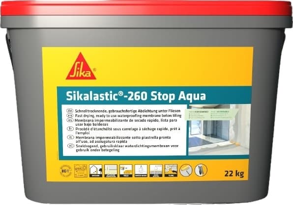 Бързосъхнеща еластична хидроизолация Sikalastic-260 Stop Aqua 22кг