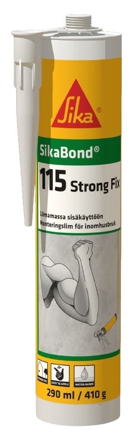 Моментно лепило за вътрешно приложение SikaBond-115 Strong Fix бяло 290мл