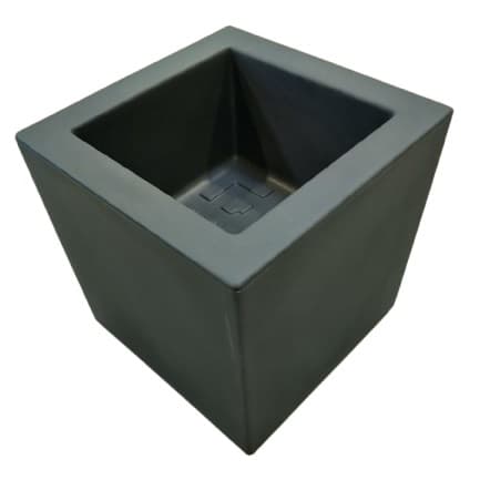 Кашпа Cube 45x45x46см антрацит