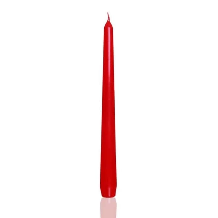 Свещ Bartek Candles Cone 25см червена