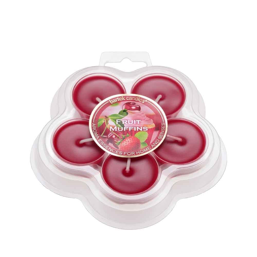 Комплект чаени свещи Bartek Candles Fruit Muffins 5 броя