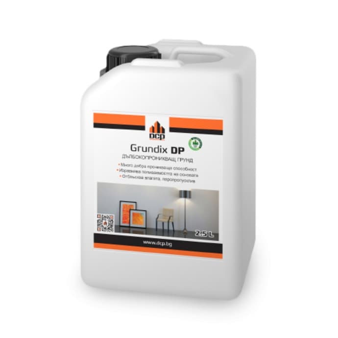 Дълбокопроникващ грунд DCP Grundix DP 2,5л