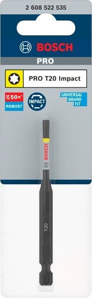Бит Bosch Pro Torx Impact T20 / 90мм 1 брой