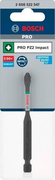 Бит Bosch Pro Pozidriv Impact PZ2 / 90мм 1 брой