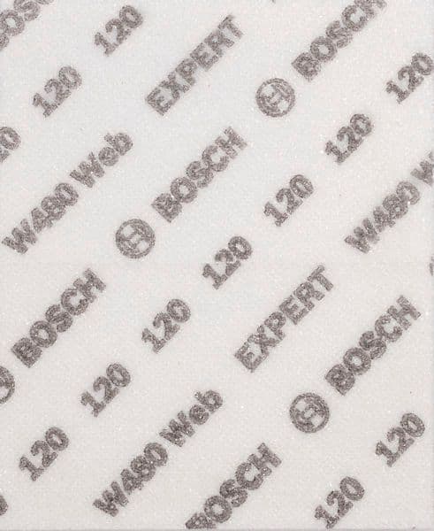 Шкурка на лист Bosch Expert W480 / 115x140мм G120 / 2 броя