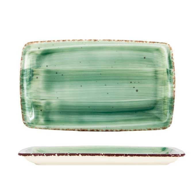Правоъгълно плато Horecano Green 24x14см