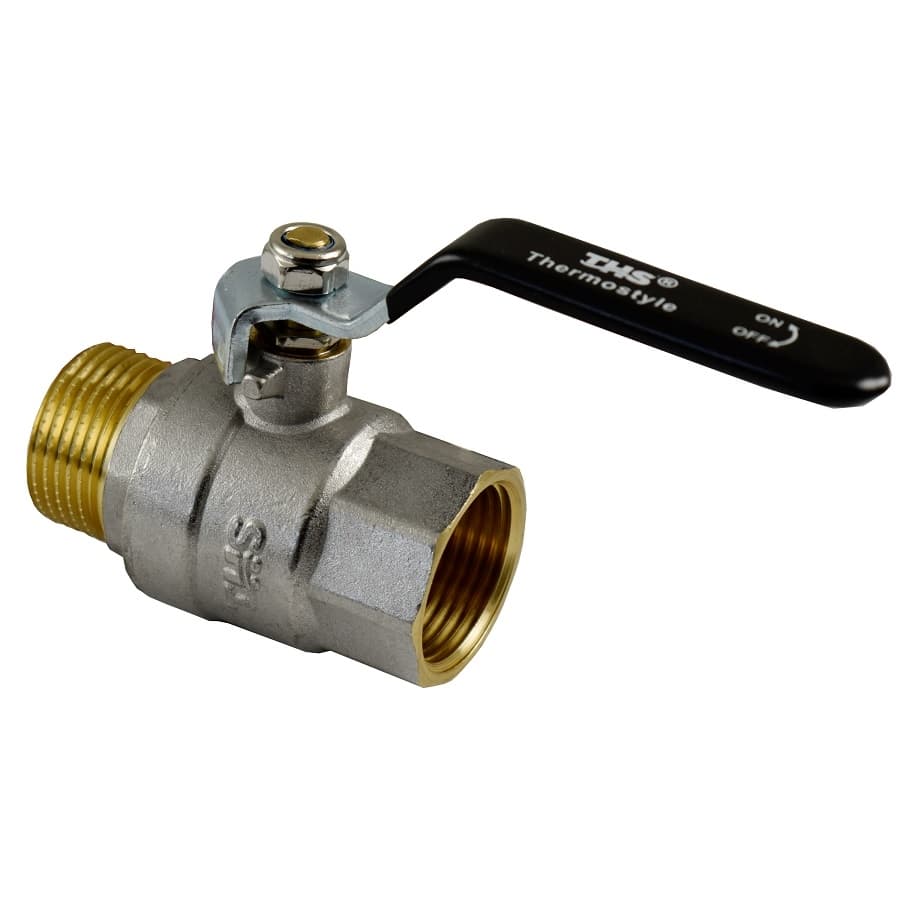 Сферичен кран THS Thermostyle PN40 пълен отвор 1/2'' МЖ