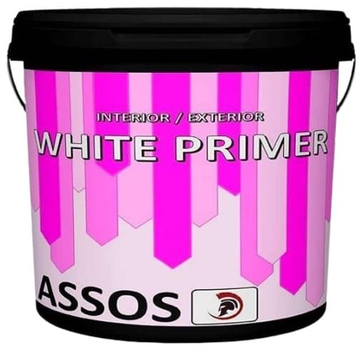 Бял акрилен грунд Assos White Primer 10л бял