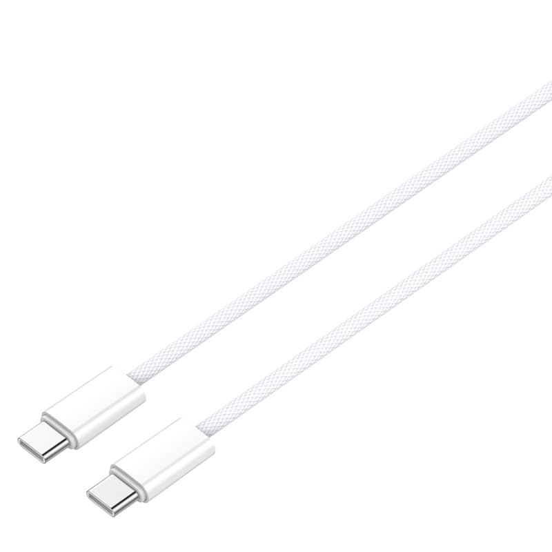 Кабел за зареждане и данни Type-C / Type-C LC902C 65W бял 2 м