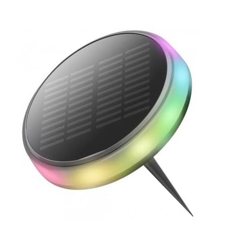 LED соларен градински осветител Optonica 0.6W 3.7V RGB