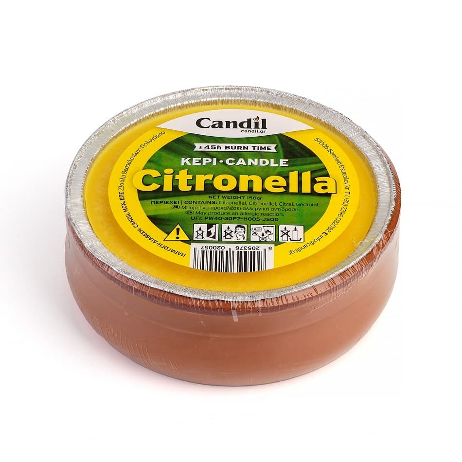 Свещ Citronella  NO3 / 14,5x14,5x5,3 см