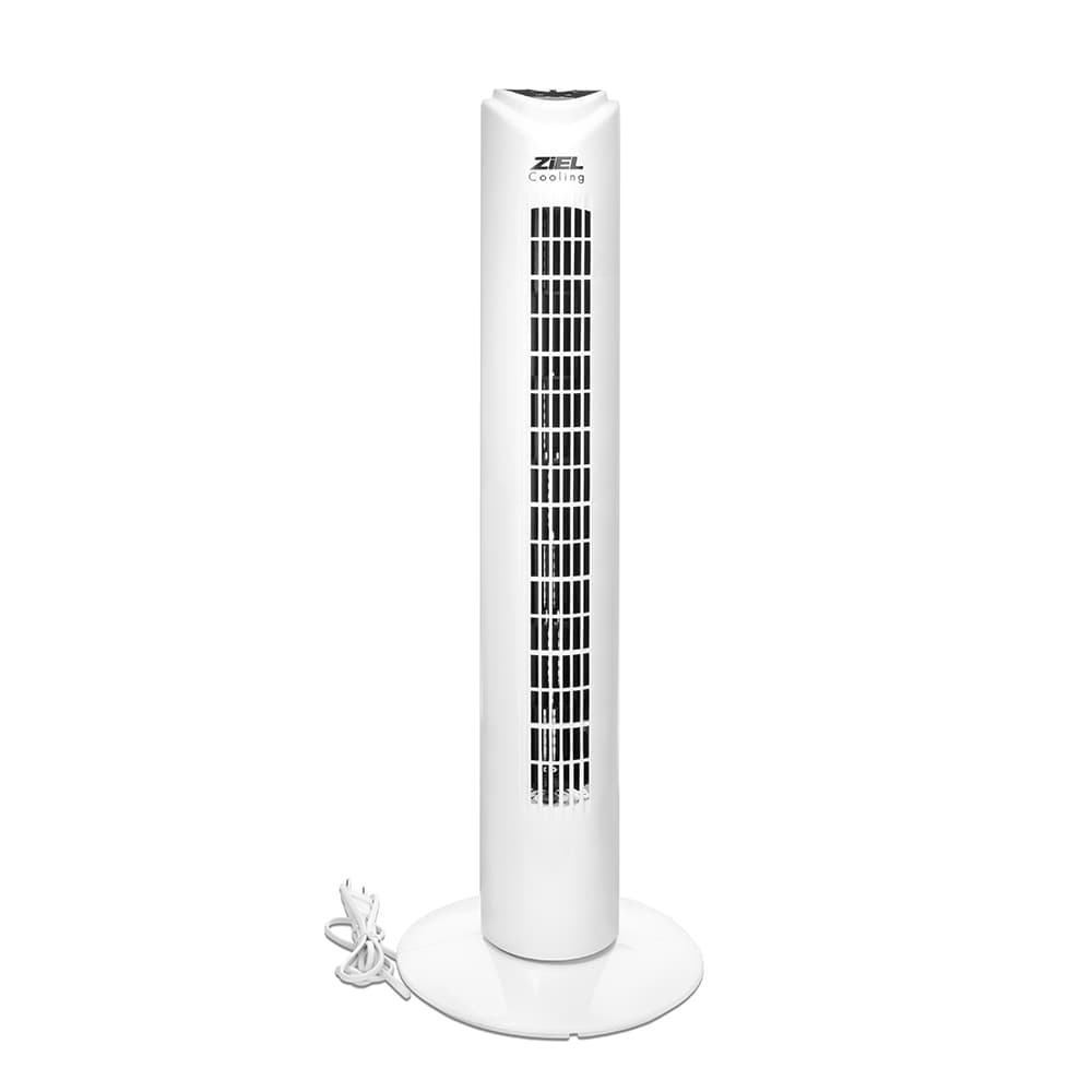 Вентилатор кула с дистанционно Ziel Cooling FZ30-48XR бял 81см 45W