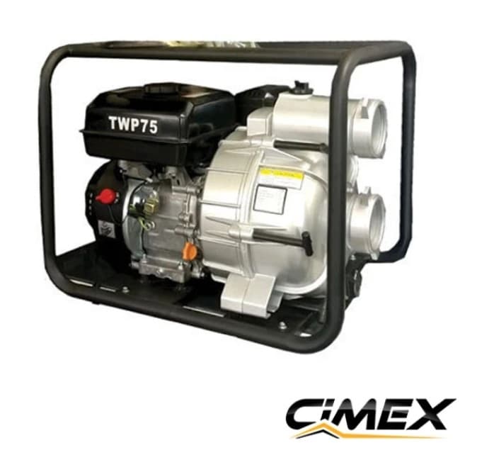 Бензинова водна помпа за отпадни води (траш помпа) Cimex TWP75 / 7HP